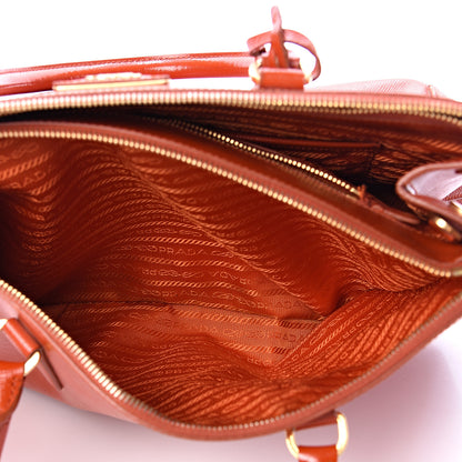 Prada Saffiano Medium Galleria Double Zip Tote Papaya 6 of 26