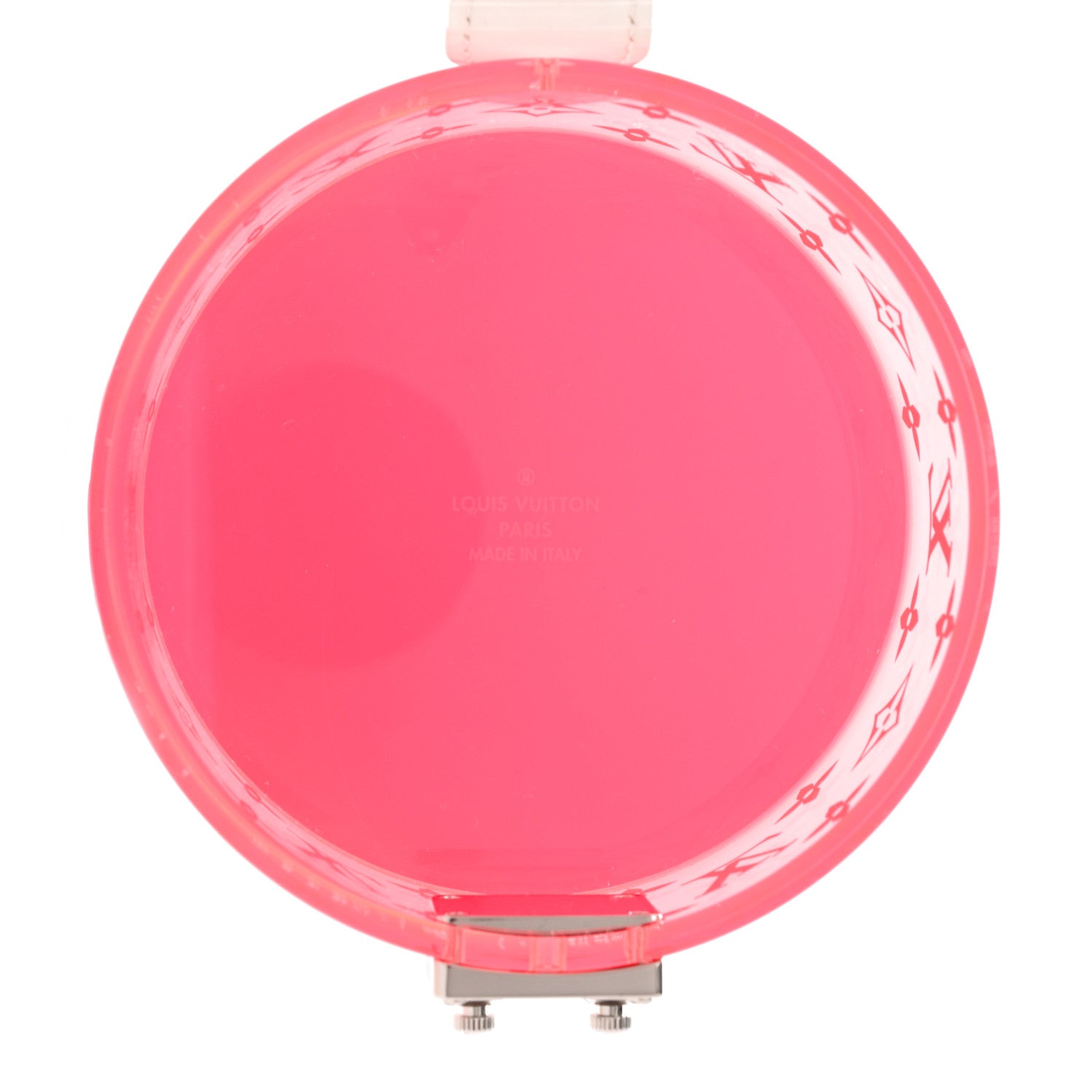 Louis Vuitton Transparent Plexiglass Box Scott Fluorescent Pink 4 of 7