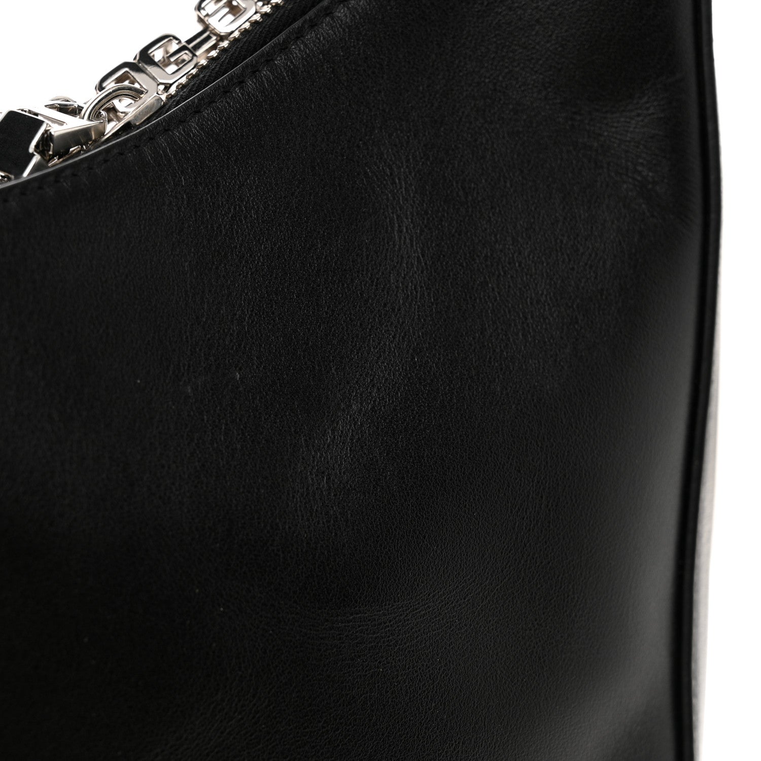 Givenchy Smooth Calfskin Medium Moon Cut Out Shoulder Bag Black 12 of 13