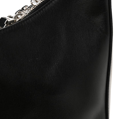 Givenchy Smooth Calfskin Medium Moon Cut Out Shoulder Bag Black 12 of 13