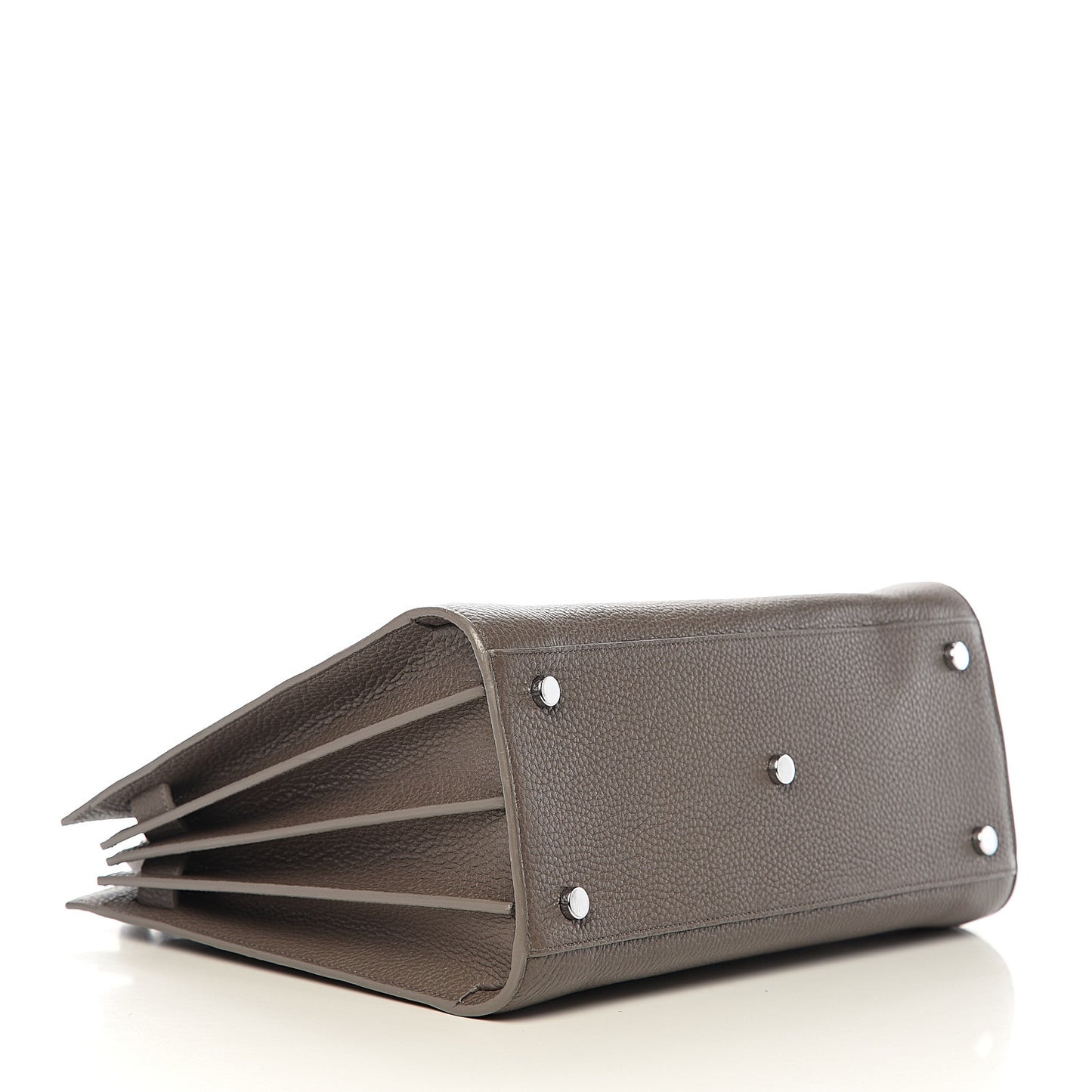 Grained Calfskin Small Sac De Jour Fog