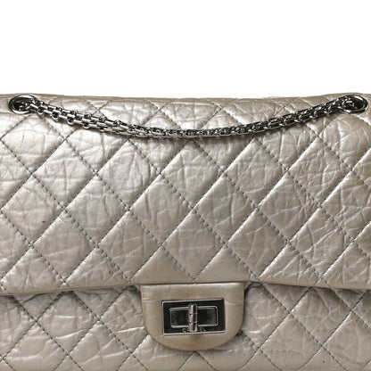 Chanel Metallic Aged Calfskin Quilted 2.55 Reissue 227 Flap Grey 8 of 16