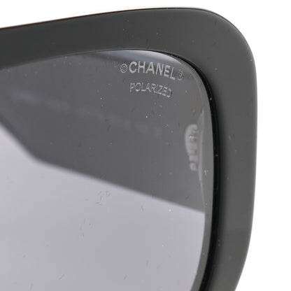 Chanel Resin Polarized Sunglasses 5423-B Black 5 of 10