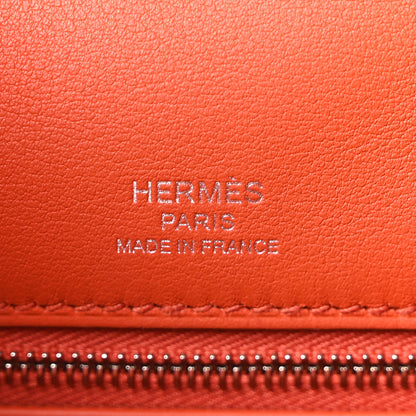 Hermes Toile Quadrille Swift Kelly Sellier 28 Ecru Brique Mauve Terre 6 of 10