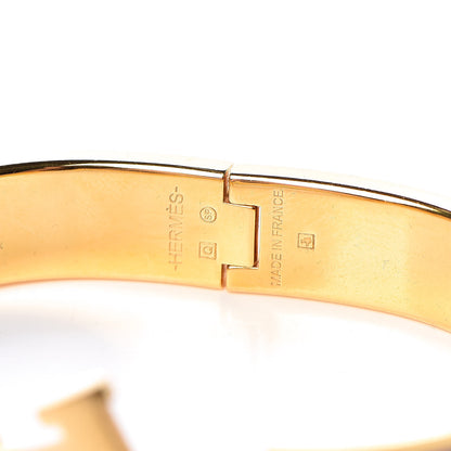 Hermes Enamel Narrow Clic Clac H Bracelet PM Marron Glace 5 of 6