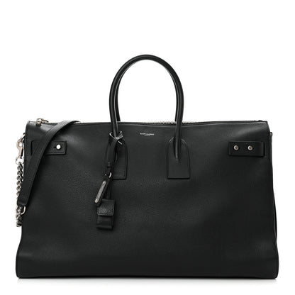 Saint Laurent Grained Calfskin Medium Souple Sac De Jour Duffle Black 1 of 14