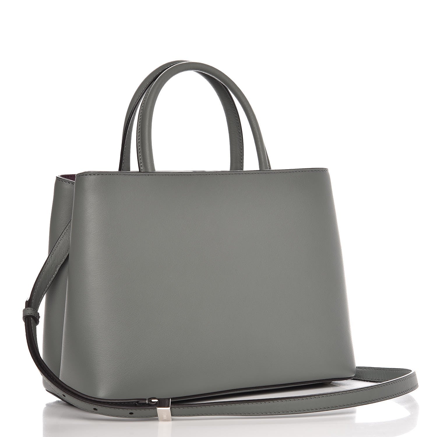 Fendi Vitello Dolce Petite 2Jours Tote Alga Amarone 3 of 8