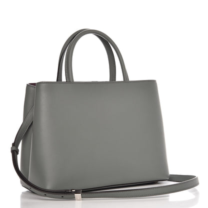Fendi Vitello Dolce Petite 2Jours Tote Alga Amarone 3 of 8