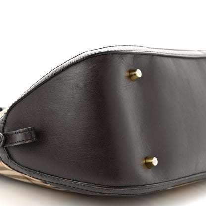 Burberry Haymarket Check Small Orchard Bowling Bag Chocolate 10 of 16