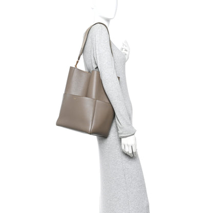 Celine Soft Grained Calfskin Sangle Bucket Bag Taupe 2 of 14