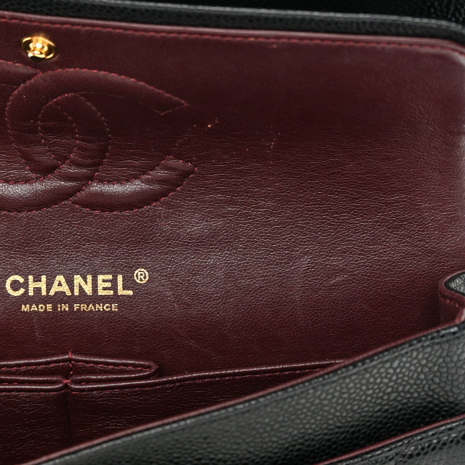 Chanel Caviar Quilted Medium Double Flap Black 11 of 16