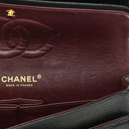 Chanel Caviar Quilted Medium Double Flap Black 11 of 16