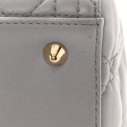 Christian Dior Lambskin Cannage Medium Lady Dior Grey 11 of 12