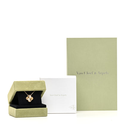 Van Cleef & Arpels 18K Yellow Gold Guilloche Vintage Alhambra Pendant Necklace 6 of 6