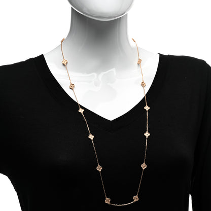 Van Cleef & Arpels 18K Rose Gold 16 Motifs Sweet Alhambra Necklace 2 of 5