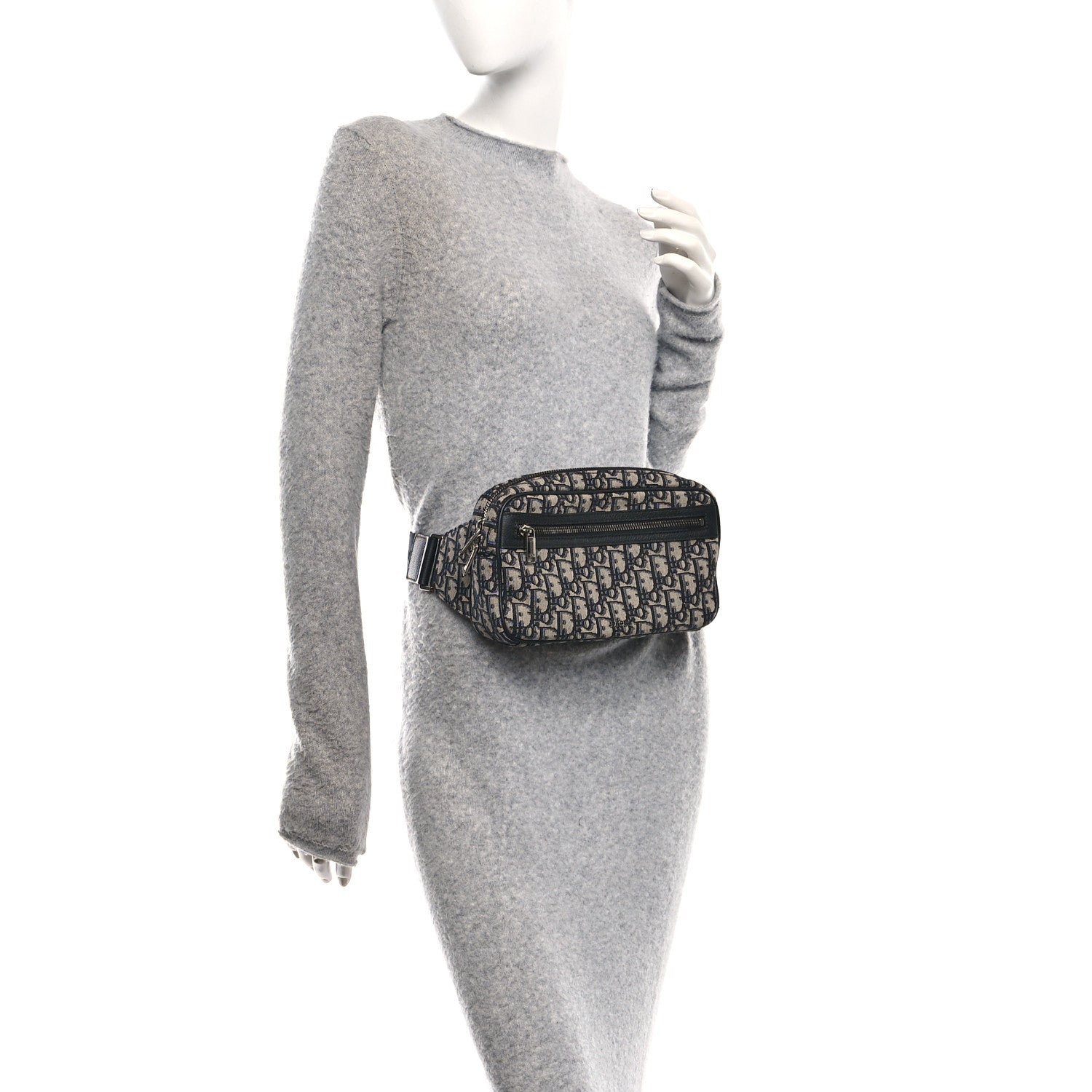 Christian Dior Oblique Belt Bag Blue 2 of 11