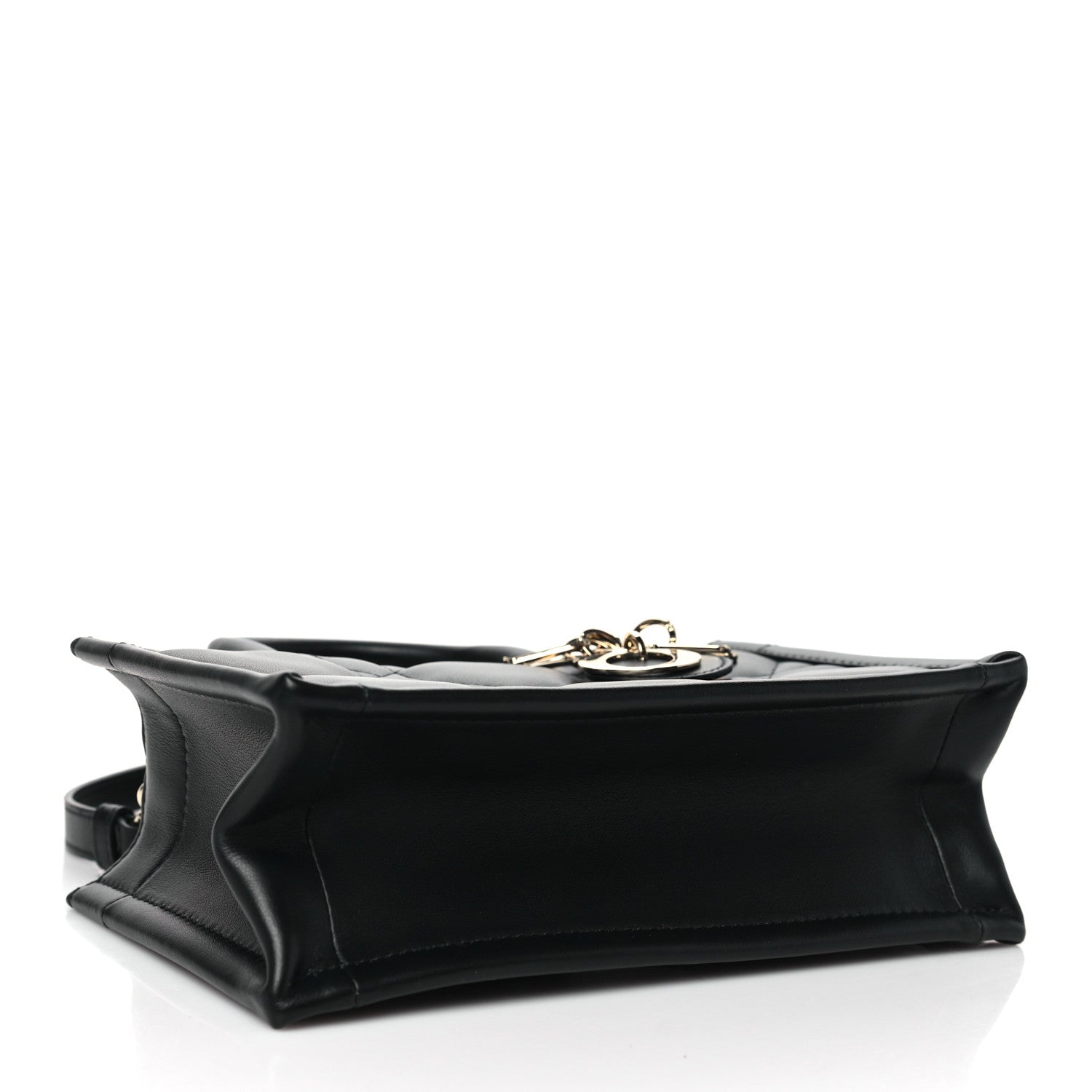 Christian Dior Calfskin Macrocannage Mini Book Tote Black 4 of 11