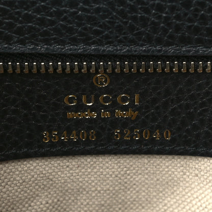 Gucci Pebbled Calfskin Small Swing Tote Black 6 of 12