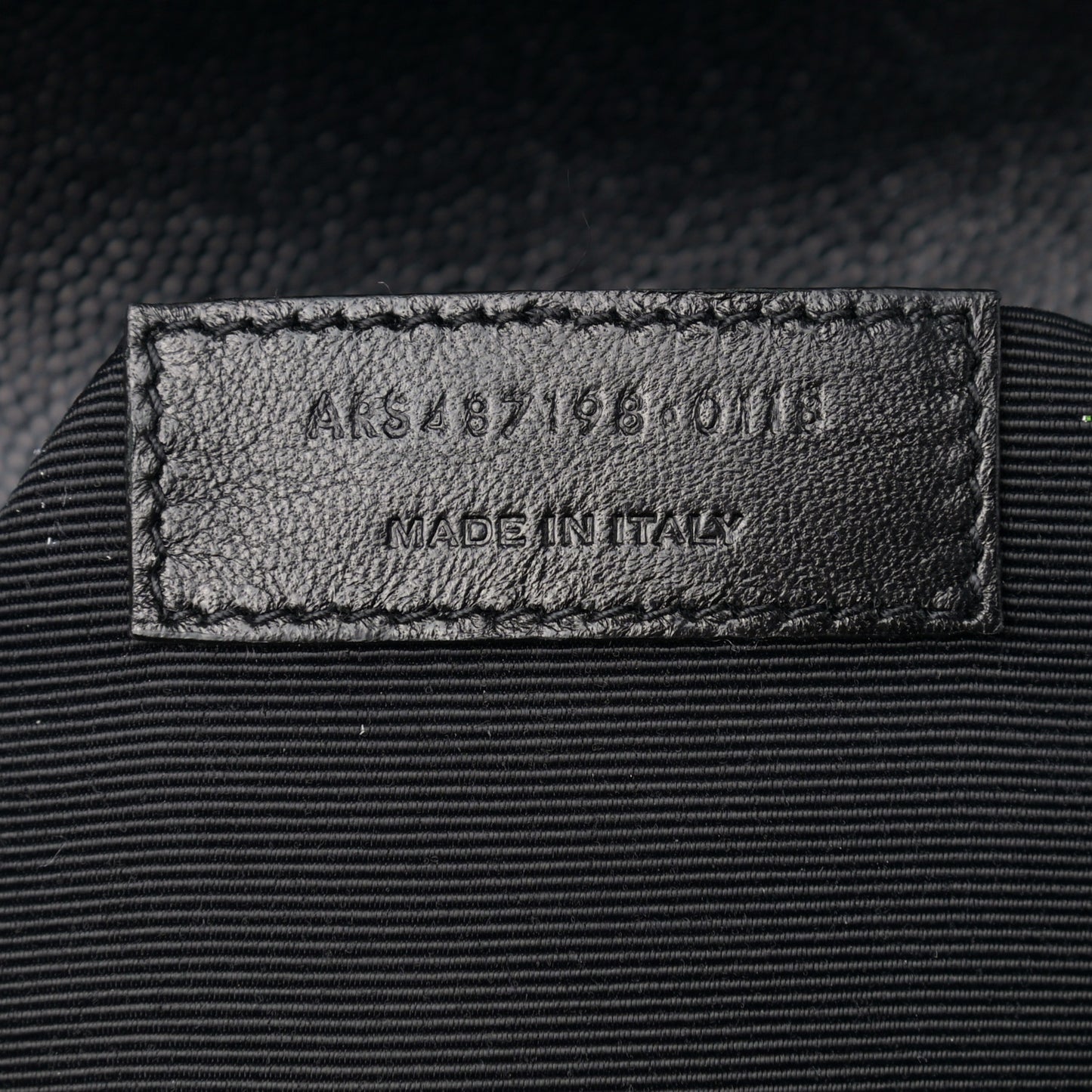 Calfskin Mixed Matelasse Triquilt Large Monogram Satchel Black