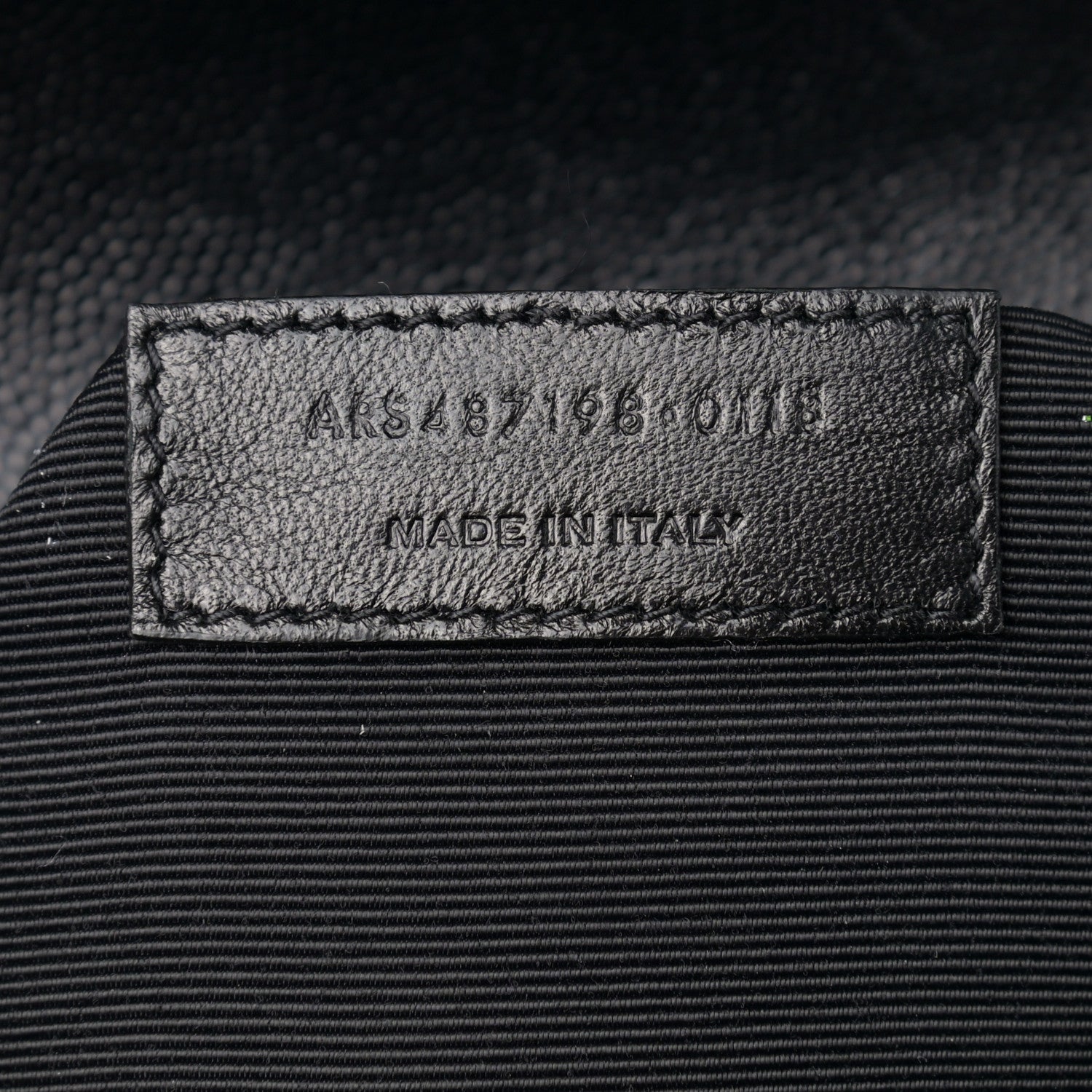 Saint Laurent Calfskin Mixed Matelasse Triquilt Large Monogram Satchel Black 7 of 9