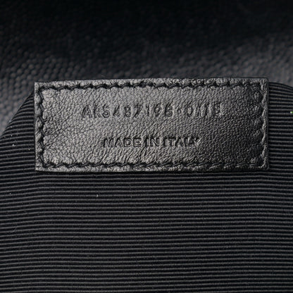 Saint Laurent Calfskin Mixed Matelasse Triquilt Large Monogram Satchel Black 7 of 9