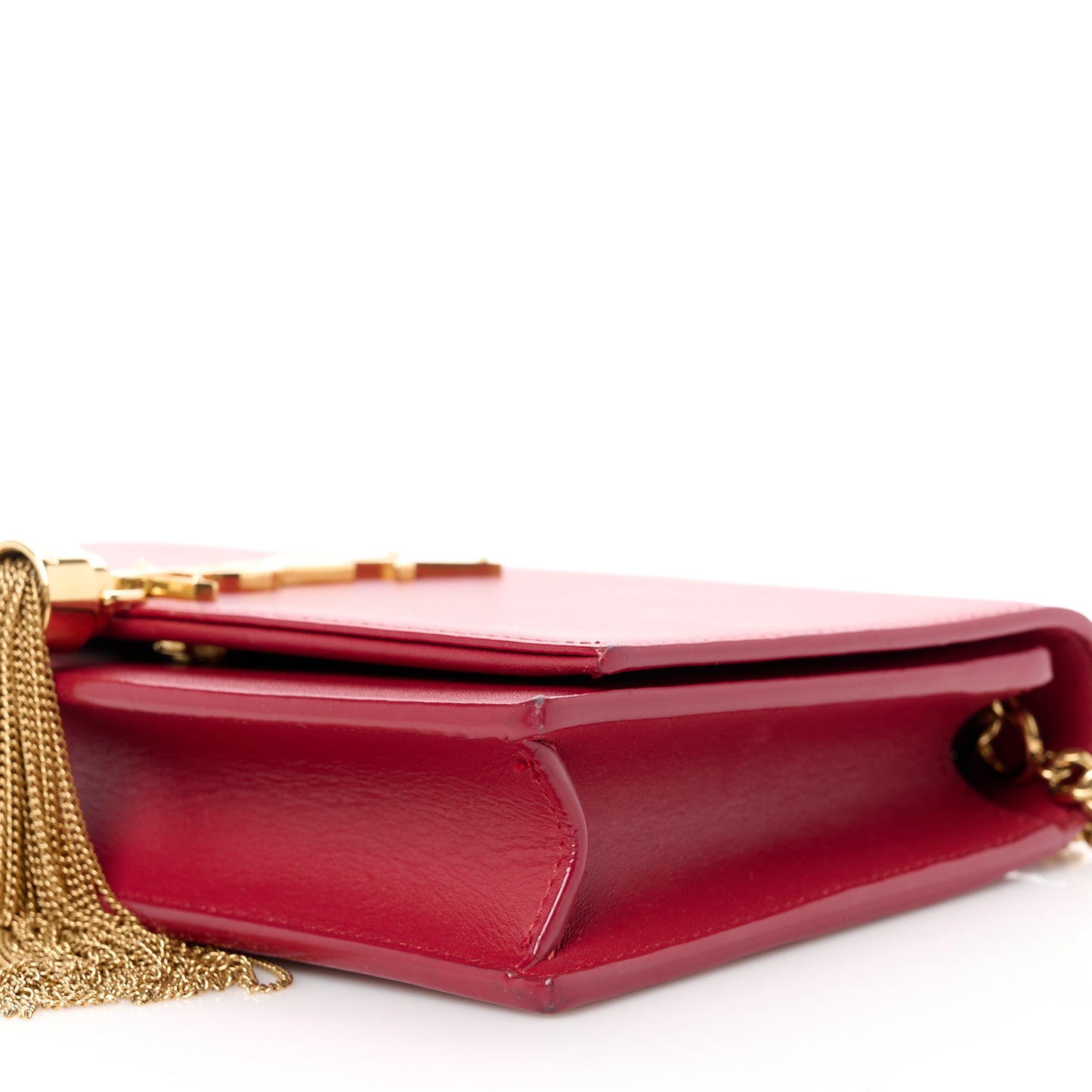 Smooth Calfskin Classic Monogram Kate Tassel Chain Wallet New Lipstick