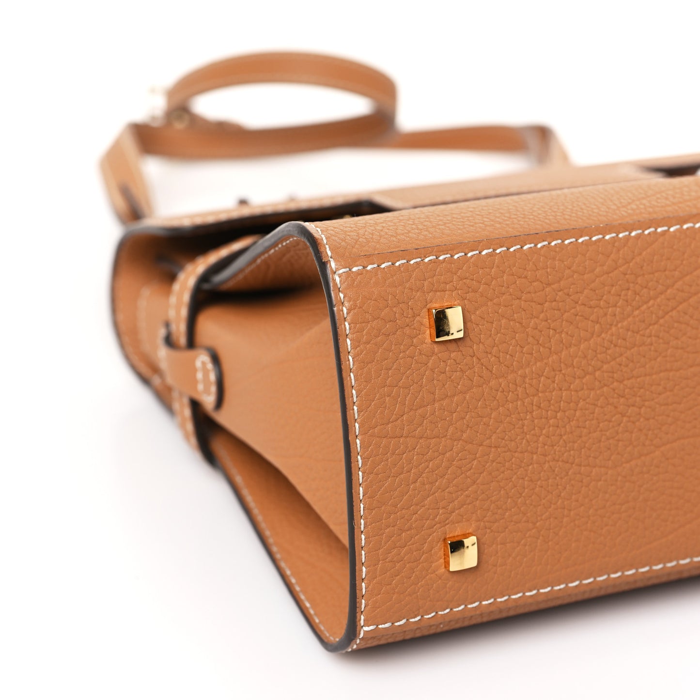 Crispy Calfskin Mini Tempete Satchel Vegetal