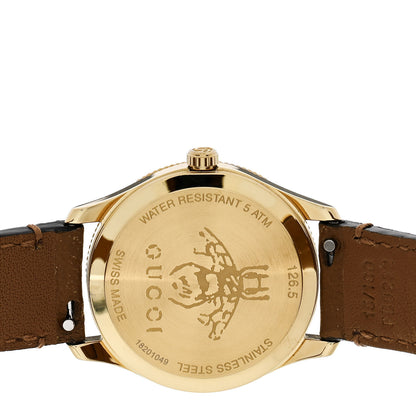 Gucci Stainless Steel Calfskin 29mm G-Timeless Bee Quartz Watch 4 of 5