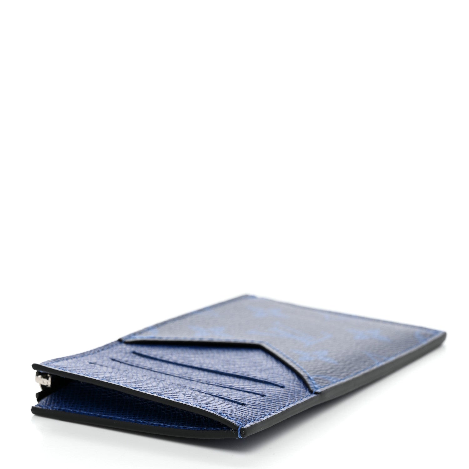Louis Vuitton Monogram Taiga Coin Card Holder Cobalt 4 of 6