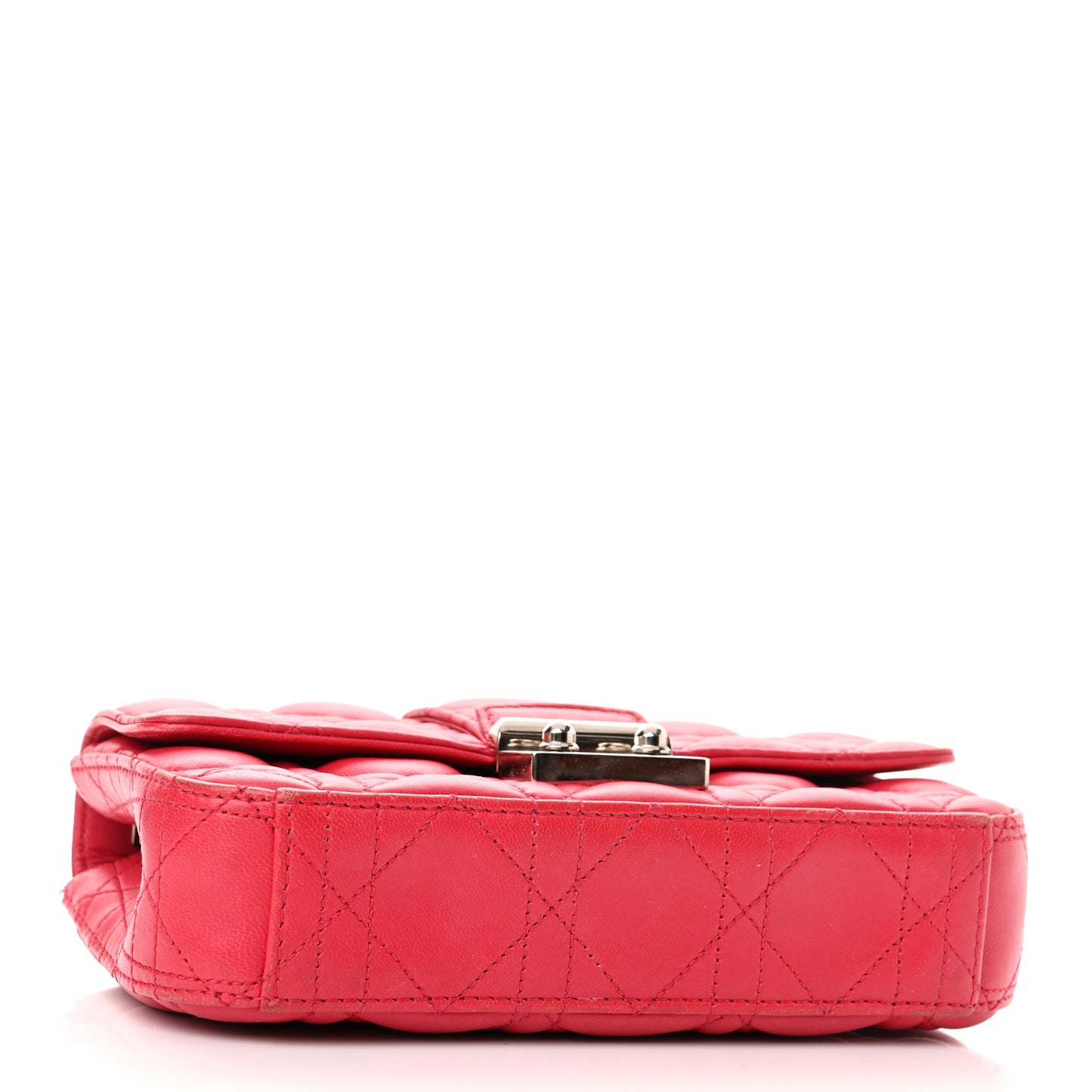 Lambskin Cannage Miss Dior Promenade Pouch Fuchsia