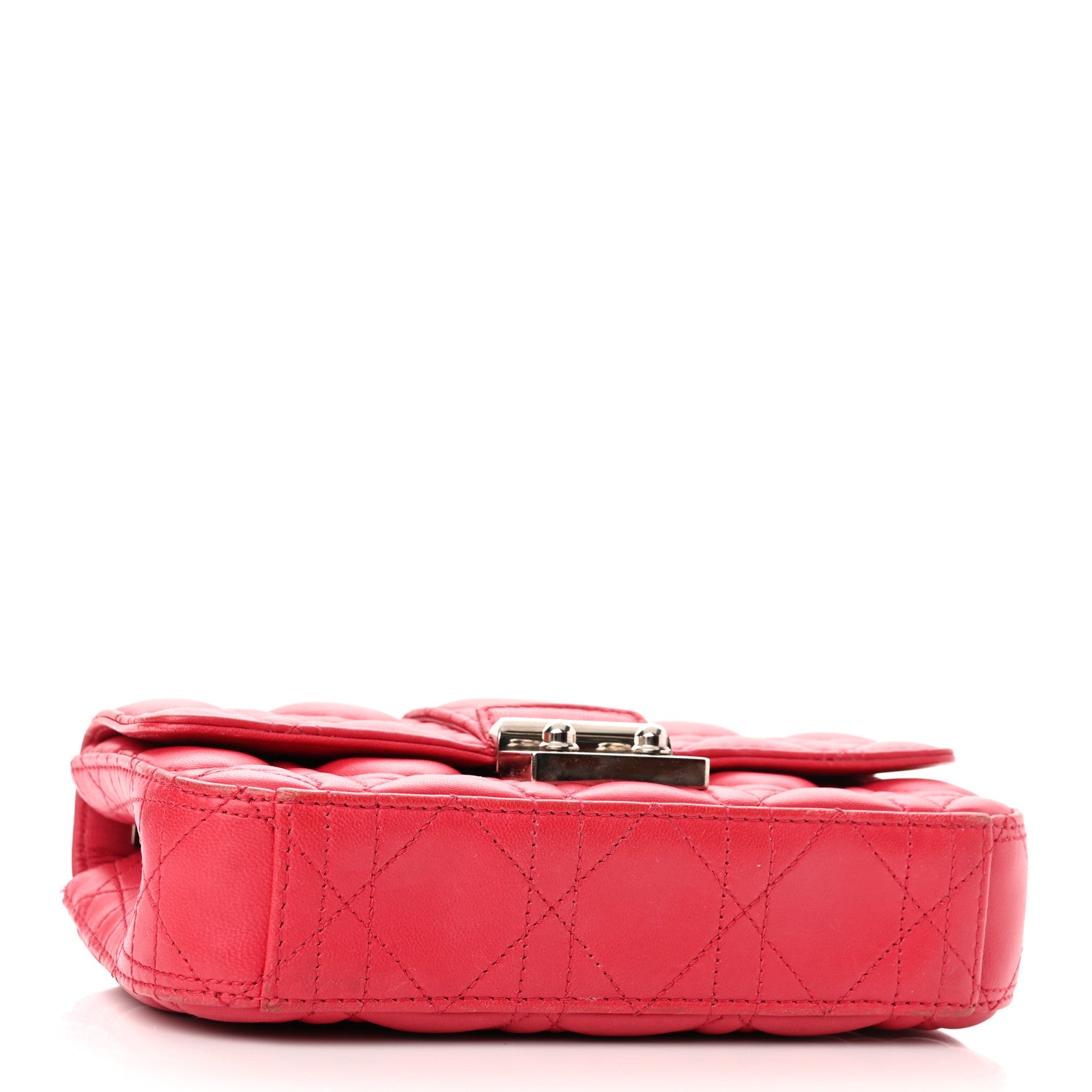 Christian Dior Lambskin Cannage Miss Dior Promenade Pouch Fuchsia 4 of 14