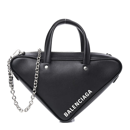 Balenciaga Calfskin XS Triangle Chain Duffle Black 1 of 4