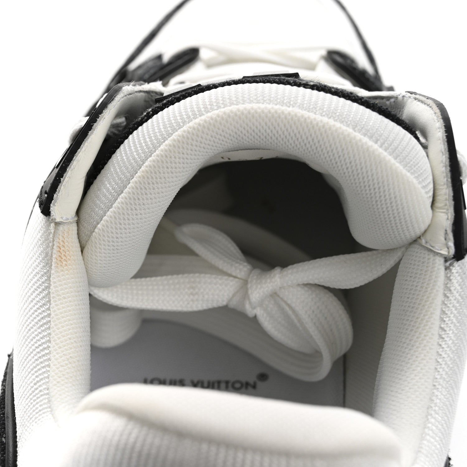 Louis Vuitton Calfskin Monogram Denim Mens LV Trainer Sneakers 9