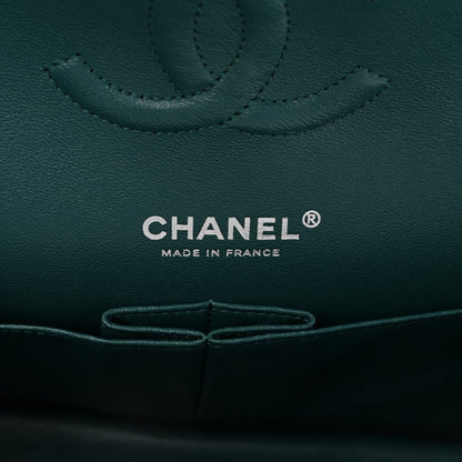 Chanel Caviar Quilted Medium Double Flap Dark Turquoise 6 of 10
