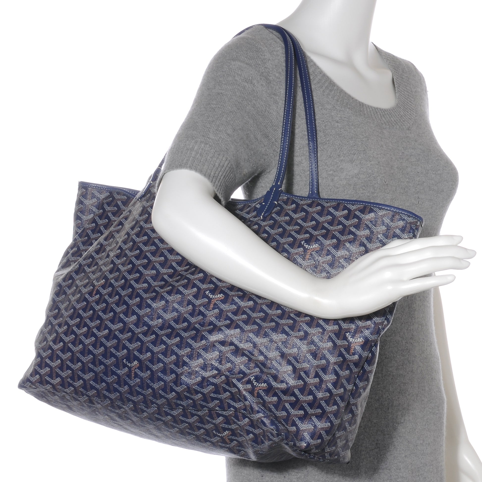 Goyard Goyardine Saint Louis GM Blue 2 of 6