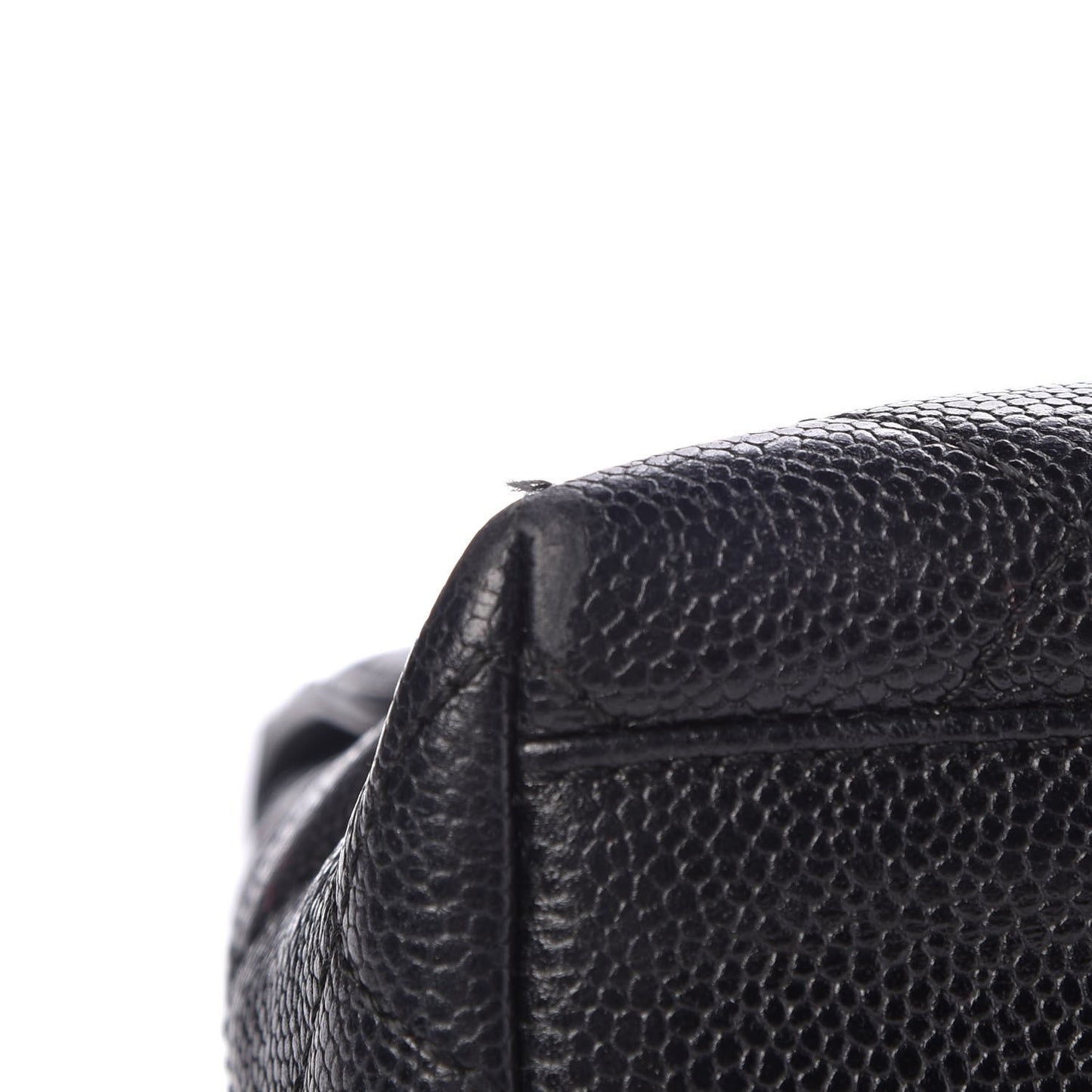 Caviar Quilted Jumbo Kelly Flap Black