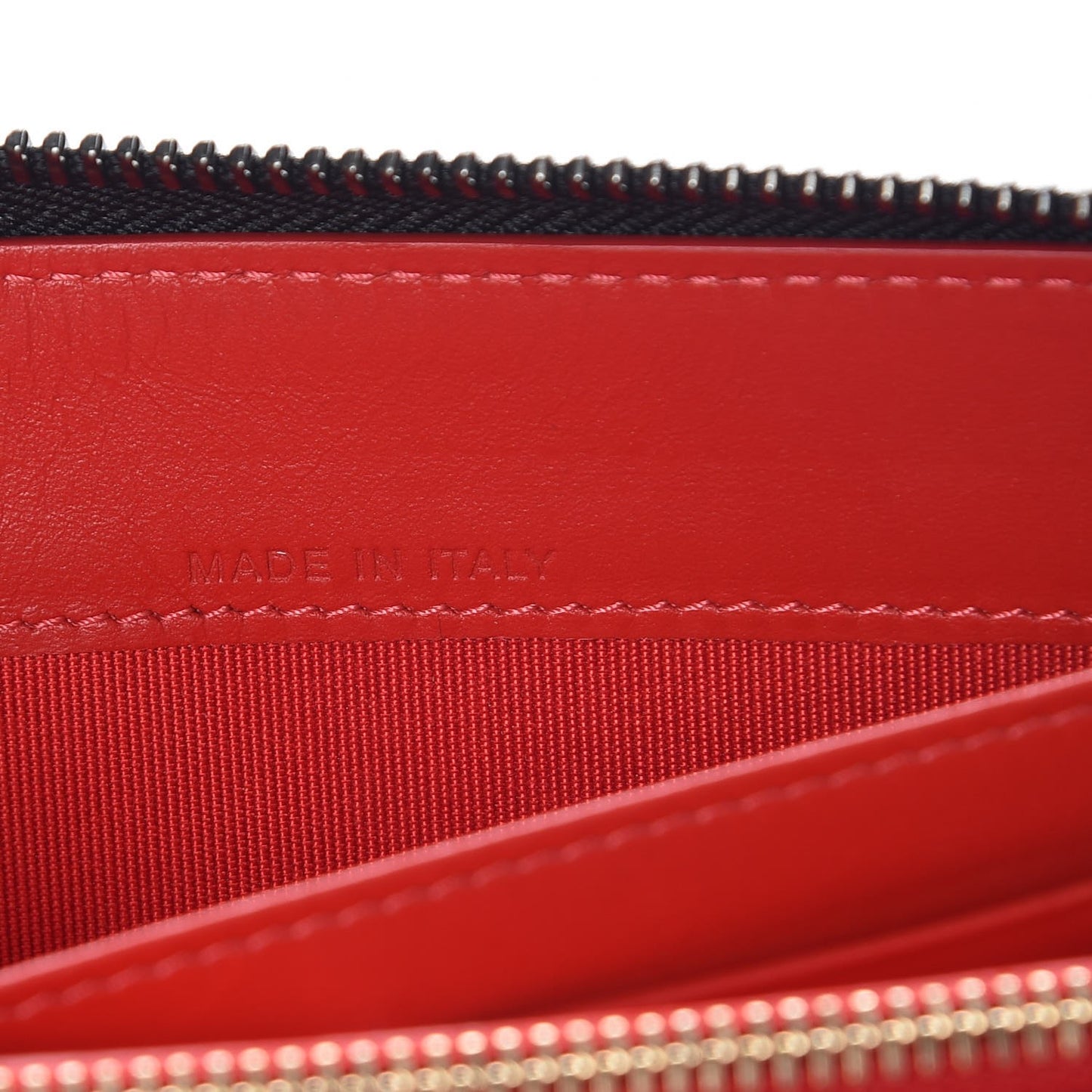 Specchio Panettone Spiked Zip Around Wallet Black