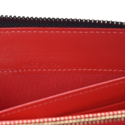 Christian Louboutin Specchio Panettone Spiked Zip Around Wallet Black 7 of 7