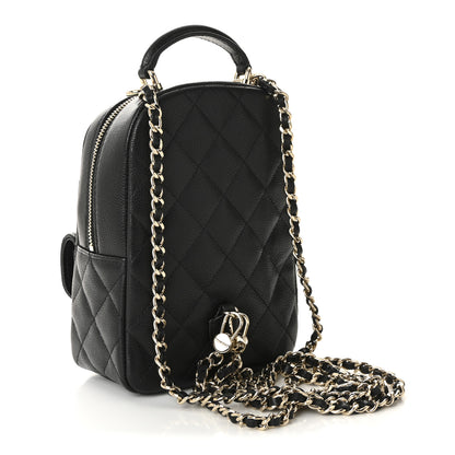 Chanel Caviar Quilted CC Mini Classic Backpack Black 3 of 11