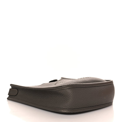 Hermes Taurillon Clemence Amazone Evelyne TPM Etain Rouge Casaque 4 of 16