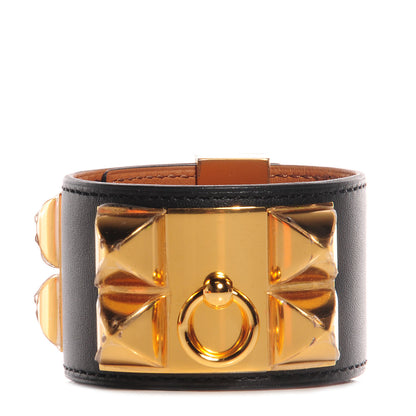 Hermes Chamonix Collier de Chien CDC Bracelet Black Small 1 of 7