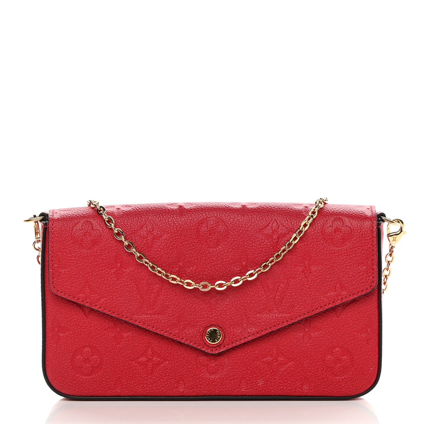 Empreinte Pochette Felicie Chain Wallet Scarlet