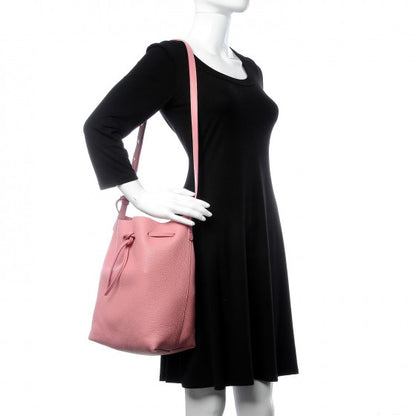 Mansur Gavriel Tumbled Calfskin Bucket Bag Blush 2 of 13