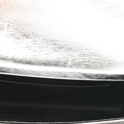 Saint Laurent Metallic Calfskin Monogram Large Belle De Jour Clutch Silver 4 of 9