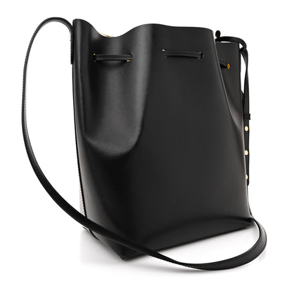 Mansur Gavriel Vegetable Tanned Calfskin Bucket Bag Black Oro 4 of 16