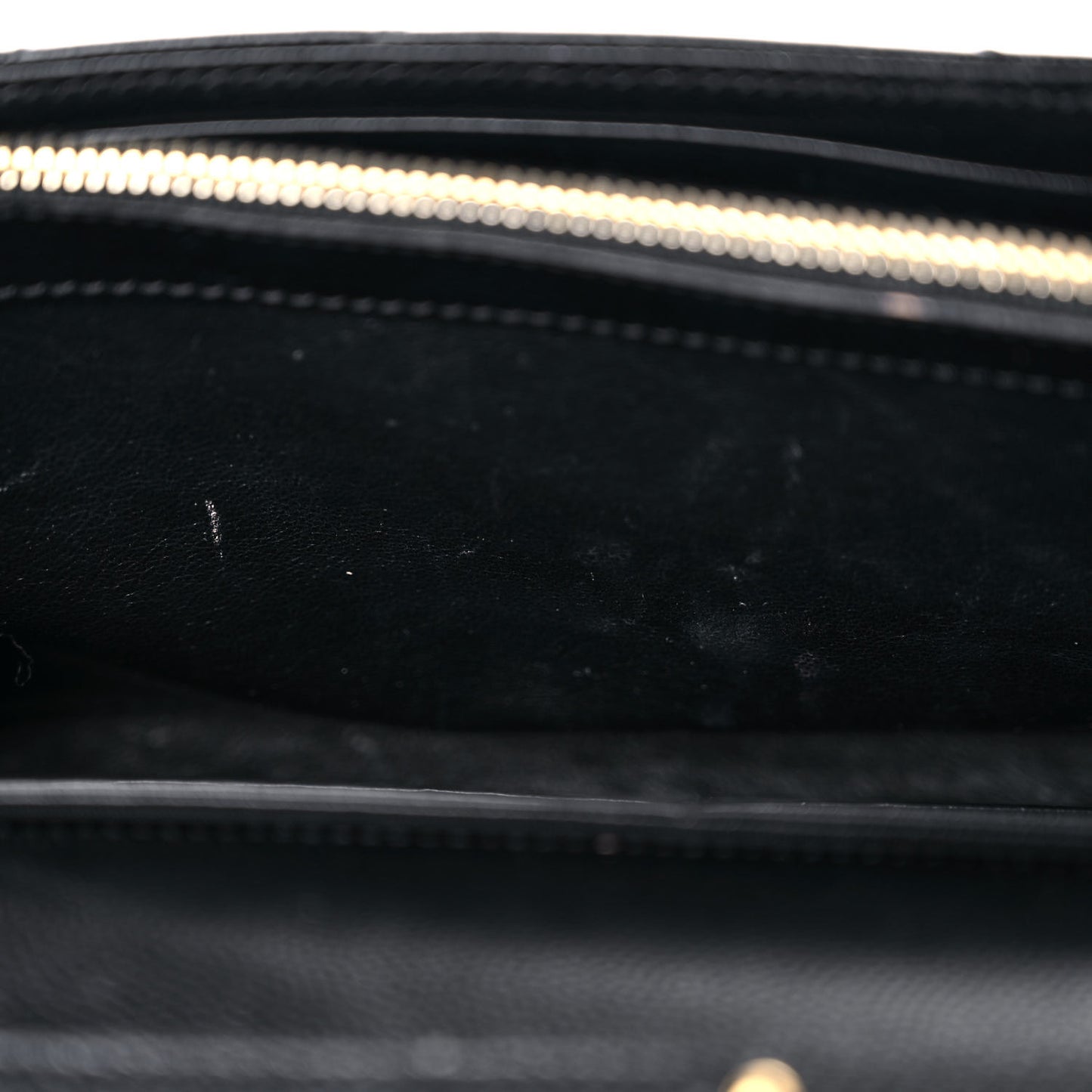 Grain De Poudre Matelasse Chevron Monogram Chain Wallet Black