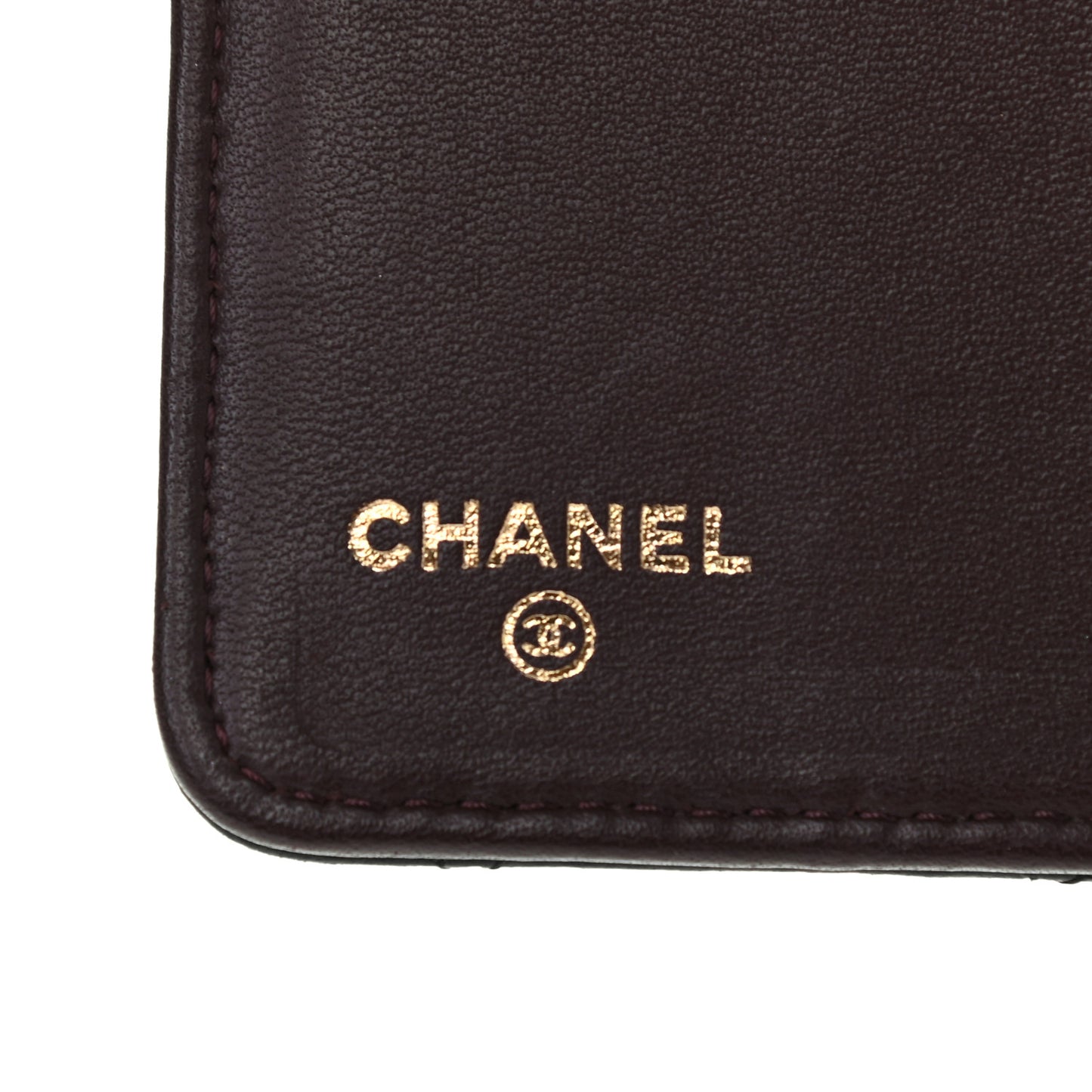 Lambskin Quilted Medium Agenda Cover Black