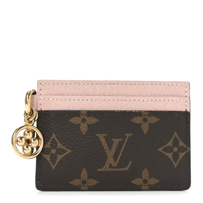 Louis Vuitton Monogram LV Charms Card Holder Rose Ballerine 1 of 6