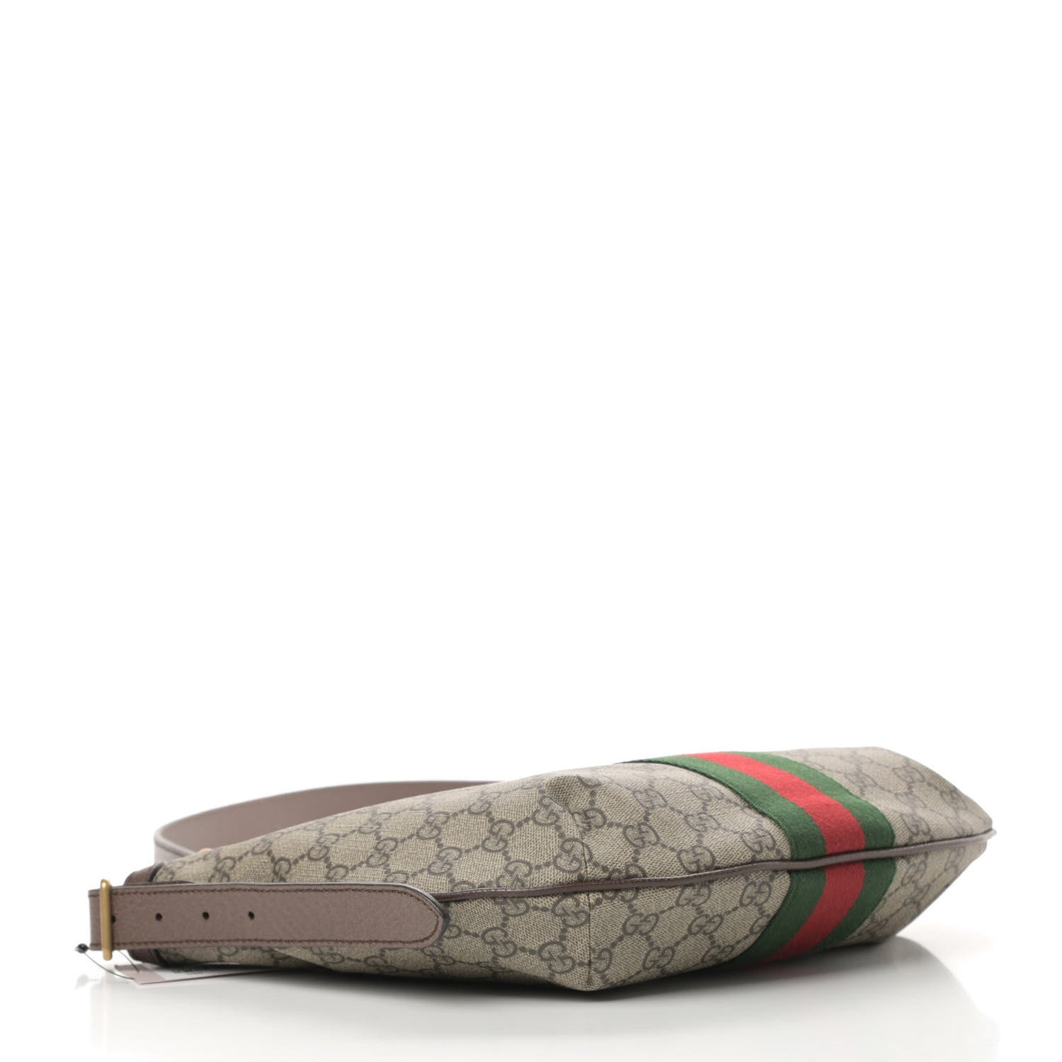 Gucci GG Supreme Monogram Web Small Ophidia Half Moon Hobo Brown 4 of 10
