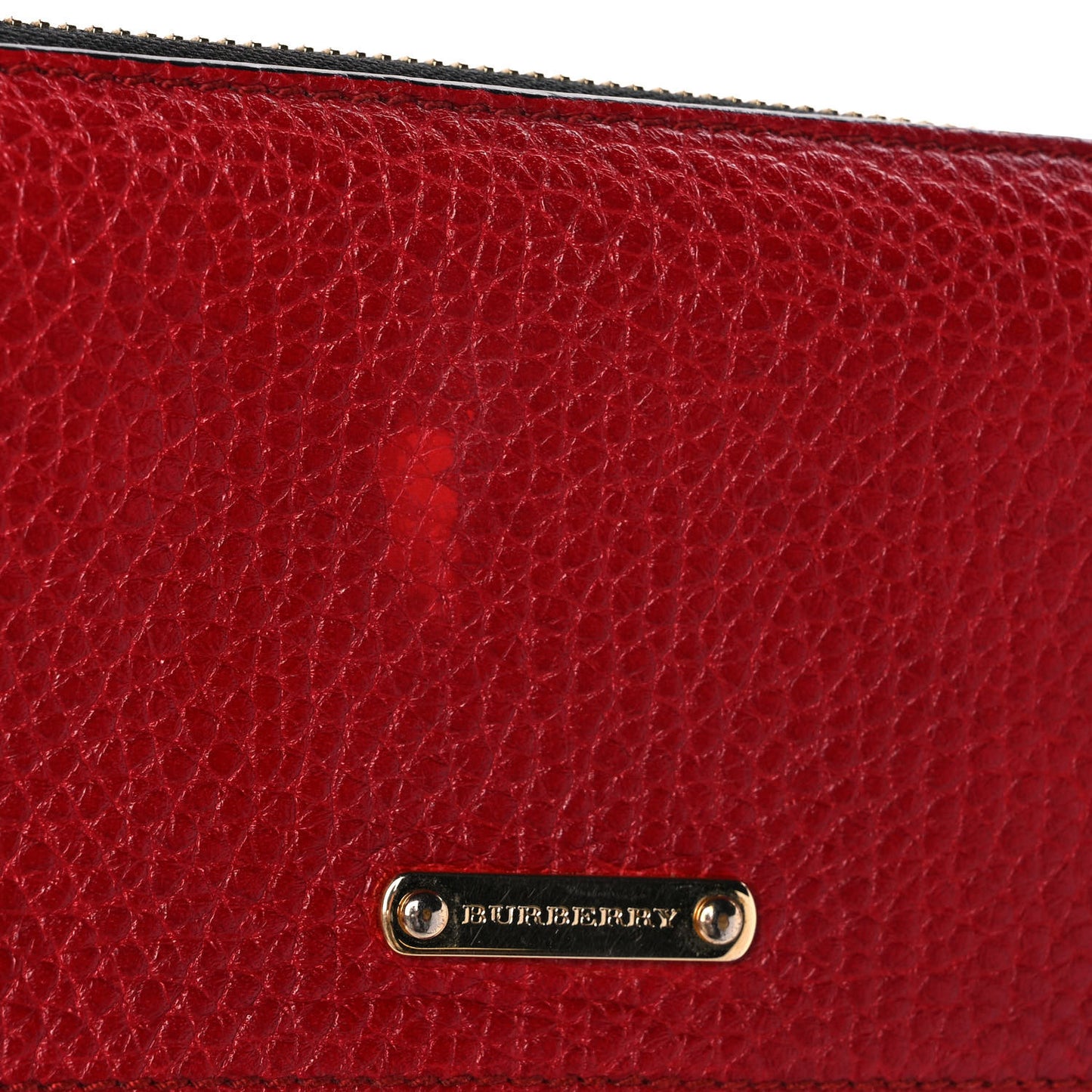 Calfskin Ziggy Zip Around Wallet Red
